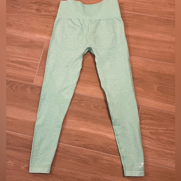 Gymshark Vital Seamless Leggings in Lime Green - Picture 3 of 6